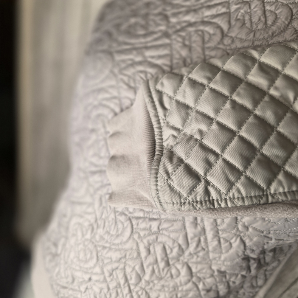 Burberry Quilted Monogram Tracksuit Set Quilt Gray Small Womans - Picture 11 of 16